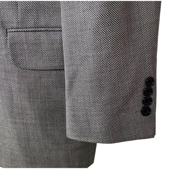 Oscar de la Renta Gray Single Breasted 3 Button Sport Coat Blazer Jacket Men 40R - Picture 6 of 9